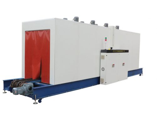 Pallet shrink wrapping machine