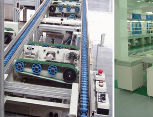 Double speed chain conveyor line